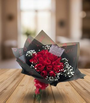 Bouquet x 24 rosas en papel coreano (colores a disponibilidad).R 124