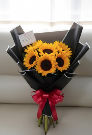 Bouquet de girasoles en papel coreano "color a disponibilidad"R137